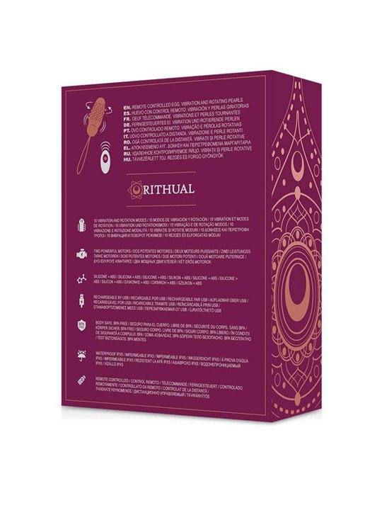 Rithual- Sita Remote Controlled Egg Rotation Pearls  + Vibration