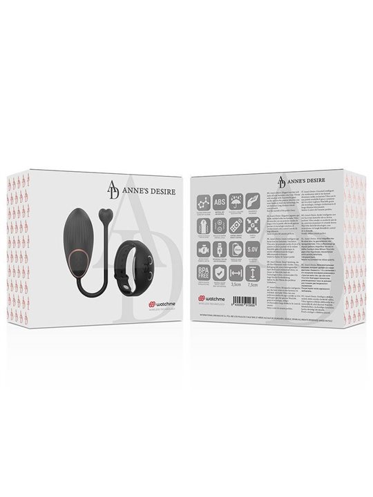 Anne'S Desire - Ovetto Vibrante con Tecnologia Watchme Nero