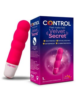 Control Velvet Secret - Mini Stimolatore Vaginale 4 Velocità - 10 CM