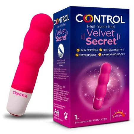 Control Velvet Secret - Mini Stimolatore Vaginale 4 Velocità - 10 CM