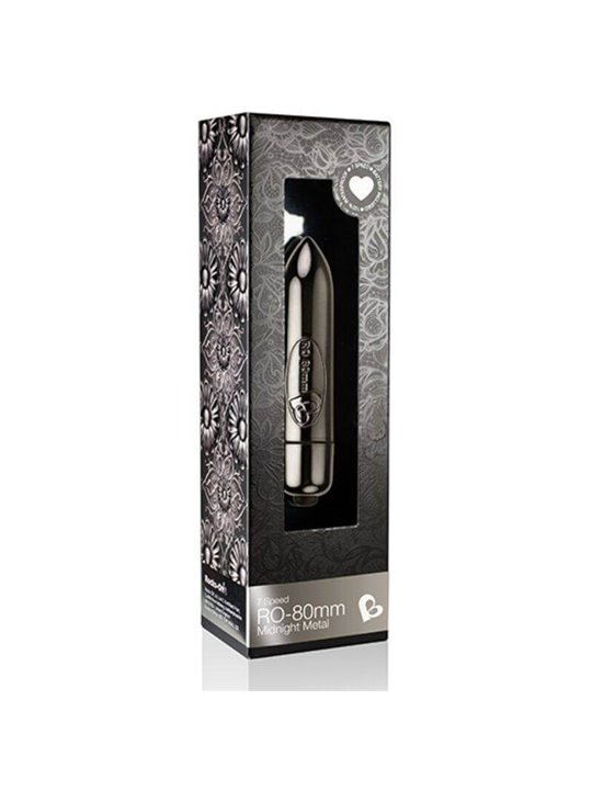 Rocks-Off Vibrating Bullet Ro-80Mm Midnight Metal