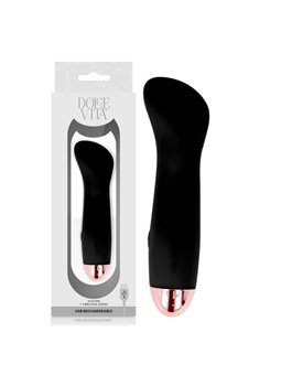 Dolce Vita - Rechargeable Vibrator One Black 7 Speed