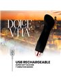 Dolce Vita - Rechargeable Vibrator One Black 7 Speed