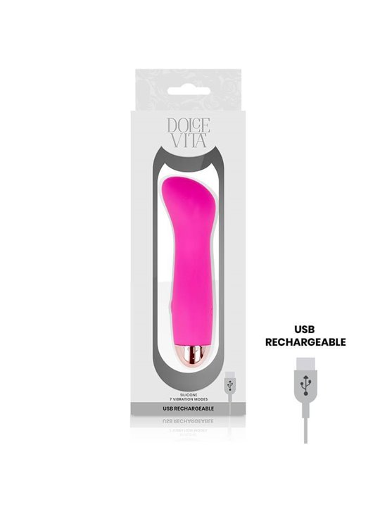 Dolce Vita - Rechargeable Vibrator One Pink 7 Speed
