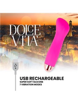 Dolce Vita - Rechargeable Vibrator One Pink 7 Speed
