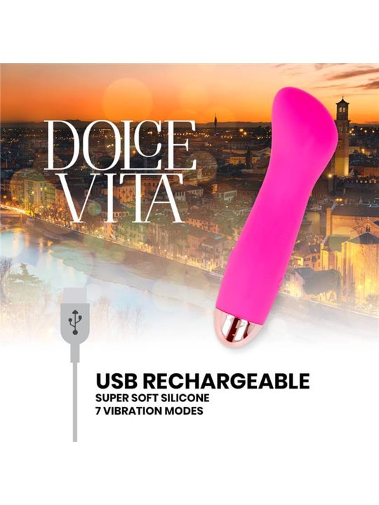 Dolce Vita - Rechargeable Vibrator One Pink 7 Speed