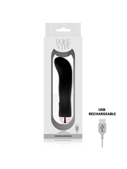 Dolce Vita - Rechargeable Vibrator Two Black 7 Speed