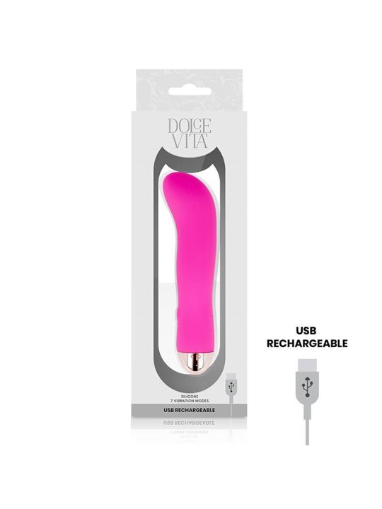 Dolce Vita - Rechargeable Vibrator Two Pink 7 Speeds