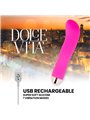 Dolce Vita - Rechargeable Vibrator Two Pink 7 Speeds