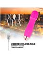 Dolce Vita - Rechargeable Vibrator Three Pink 7 Speeds