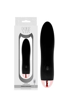 Dolce Vita - Rechargeable Vibrator Four Black 7 Speeds
