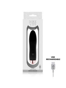 Dolce Vita - Rechargeable Vibrator Four Black 7 Speeds