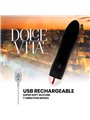 Dolce Vita - Rechargeable Vibrator Four Black 7 Speeds