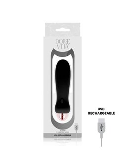 Dolce Vita - Rechargeable Vibrator Five Black 7 Speeds