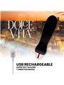 Dolce Vita - Rechargeable Vibrator Five Black 7 Speeds