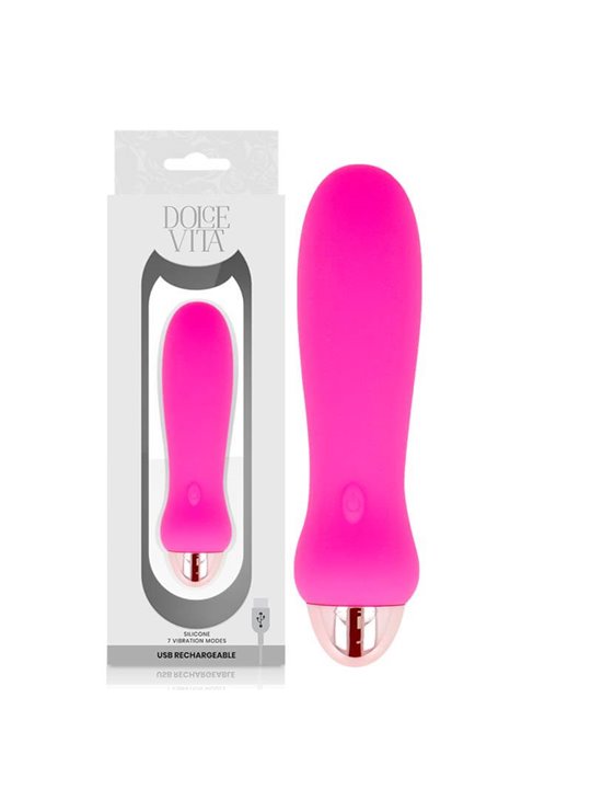 Dolce Vita - Rechargeable Vibrator Five Pink 7 Speeds