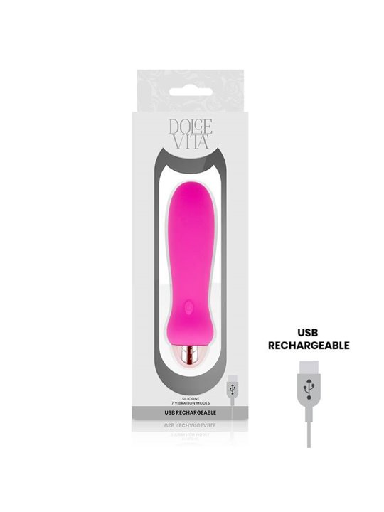 Dolce Vita - Rechargeable Vibrator Five Pink 7 Speeds
