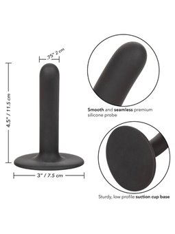 CalExotics Boundless Slim - Dildo Strap-On in Silicone 11,5 CM - Nero