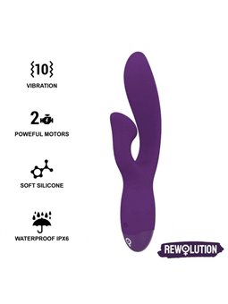 Rewolution Rewofun Flexible Vibrator with Rabbit