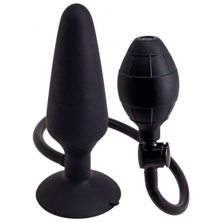 Sevencreations - Plug Gonfiabile Nero Inflatable Butt Plug L