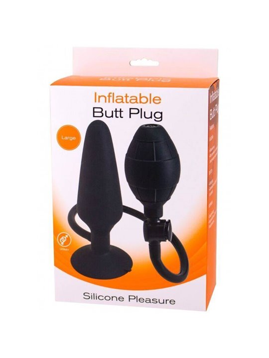 Sevencreations - Plug Gonfiabile Nero Inflatable Butt Plug L