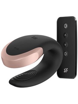 Satisfyer - Double Love Luxury Partner Vibrator Black