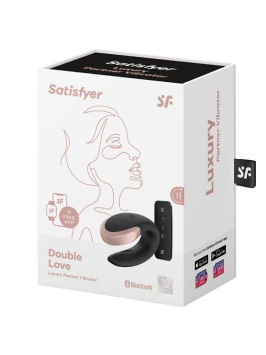 Satisfyer - Double Love Luxury Partner Vibrator Black