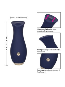 CalExotics Chic Tulip - Mini Massaggiatore Rotante in Silicone 10 Velocità