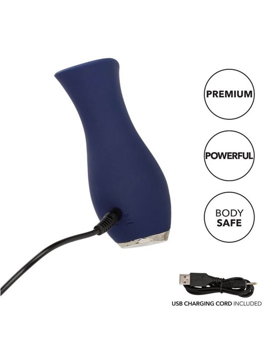 CalExotics Chic Tulip - Mini Massaggiatore Rotante in Silicone 10 Velocità