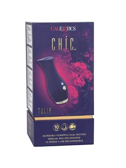 CalExotics Chic Tulip - Mini Massaggiatore Rotante in Silicone 10 Velocità