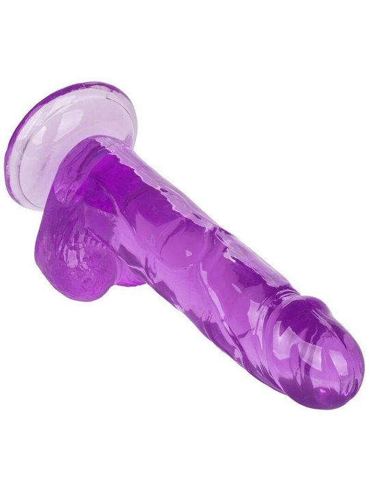 CalExotics Size Queen - Pene Realistico con Testicoli - 15,25 CM Viola