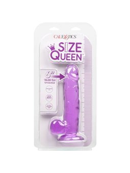 CalExotics Size Queen - Pene Realistico con Testicoli - 15,25 CM Viola
