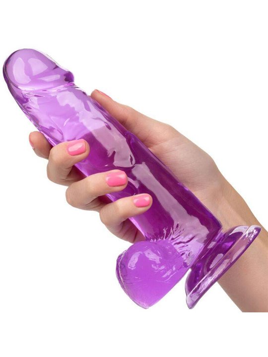 CalExotics Size Queen - Pene Realistico con Testicoli - 15,25 CM Viola