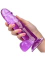 CalExotics Size Queen - Pene Realistico con Testicoli - 15,25 CM Viola