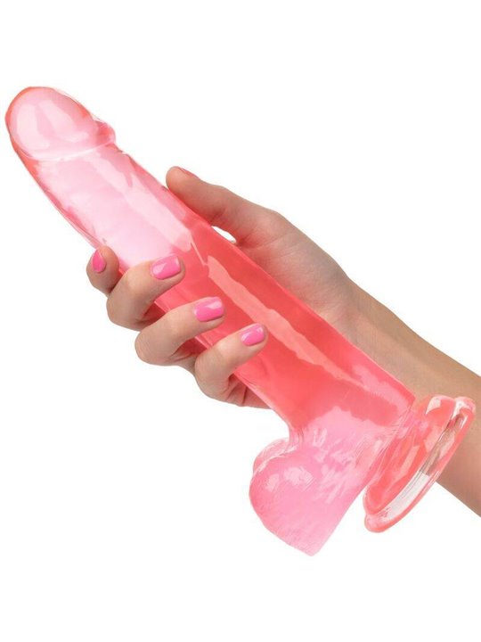 CalExotics Size Queen - Pene Realistico con Testicoli - 20,3 CM Rosa