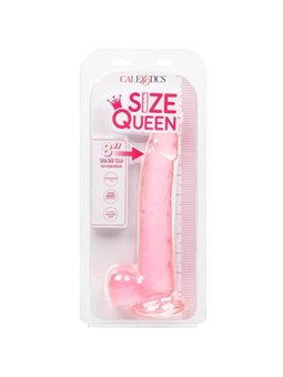 CalExotics Size Queen - Pene Realistico con Testicoli - 20,3 CM Rosa