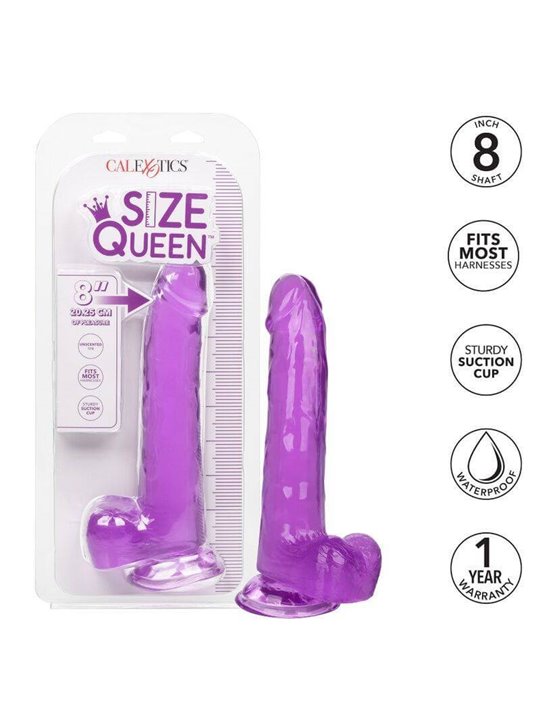 California Exotics - Size Queen Dildo Purple 20.3 CM