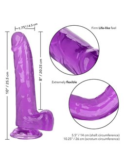 California Exotics - Size Queen Dildo Purple 20.3 CM