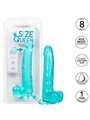 CalExotics Size Queen - Pene Realistico con Testicoli - 20,3 CM Verde Acqua