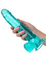 CalExotics Size Queen - Pene Realistico con Testicoli - 20,3 CM Verde Acqua