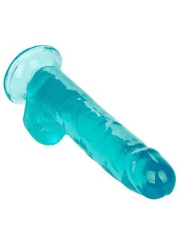 CalExotics Size Queen - Pene Realistico con Testicoli - 20,3 CM Verde Acqua