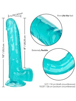 California Exotics - Size Queen Dildo Blue 20.3 CM