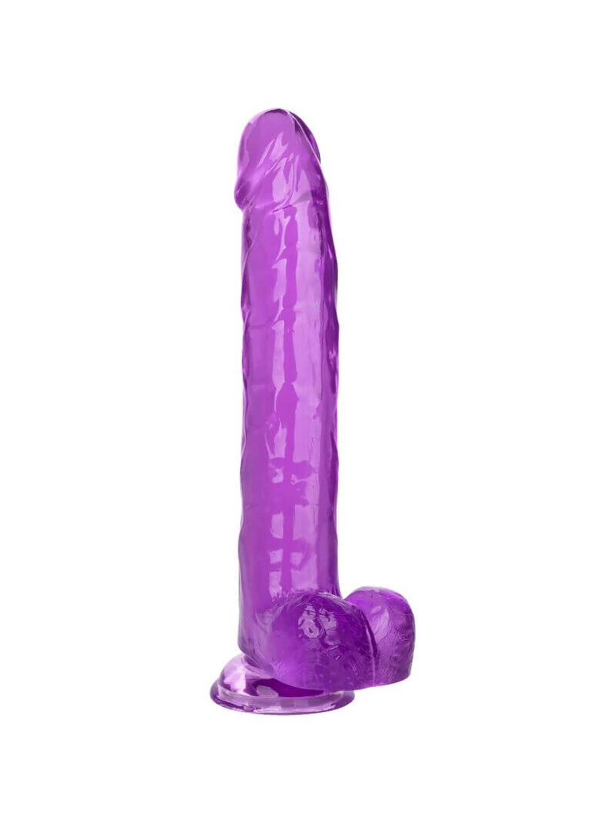 CalExotics Size Queen - Pene Realistico con Testicoli - 25,5 CM Viola