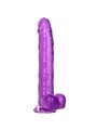 CalExotics Size Queen - Pene Realistico con Testicoli - 25,5 CM Viola