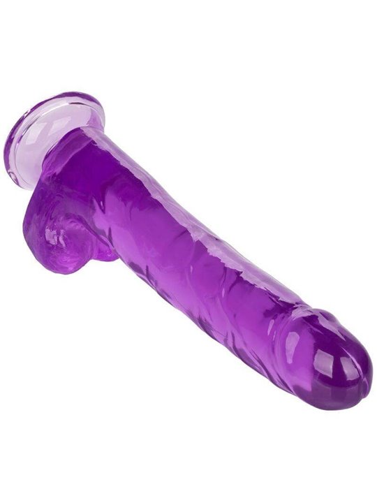 CalExotics Size Queen - Pene Realistico con Testicoli - 25,5 CM Viola