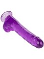 CalExotics Size Queen - Pene Realistico con Testicoli - 25,5 CM Viola