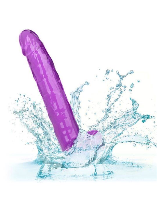 CalExotics Size Queen - Pene Realistico con Testicoli - 25,5 CM Viola