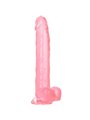 CalExotics Size Queen - Pene Realistico con Testicoli - 25,5 CM Rosa
