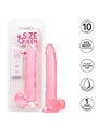 CalExotics Size Queen - Pene Realistico con Testicoli - 25,5 CM Rosa