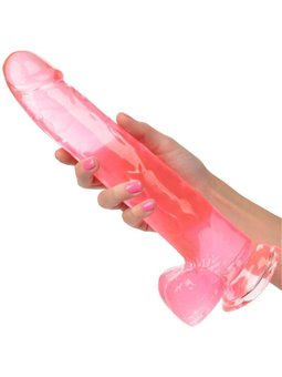 CalExotics Size Queen - Pene Realistico con Testicoli - 25,5 CM Rosa